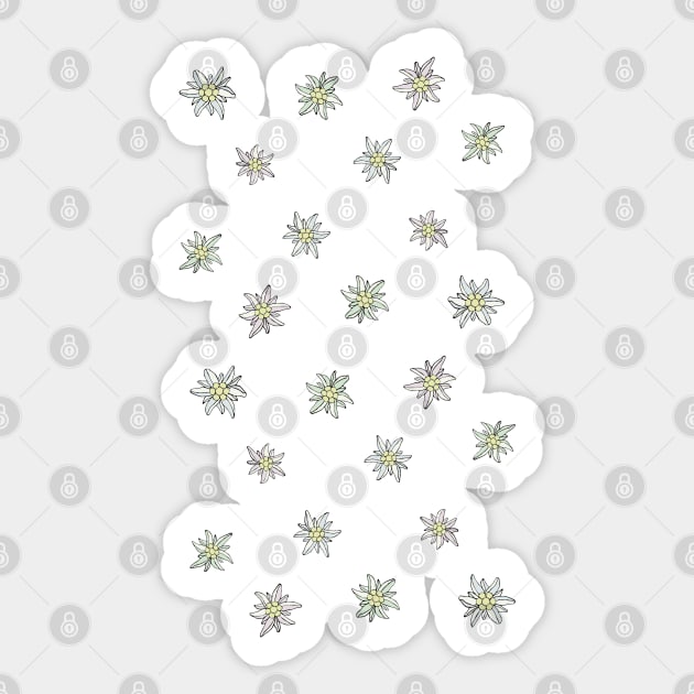 The Sound of Music Edelweiss Flower Sticker by baranskini